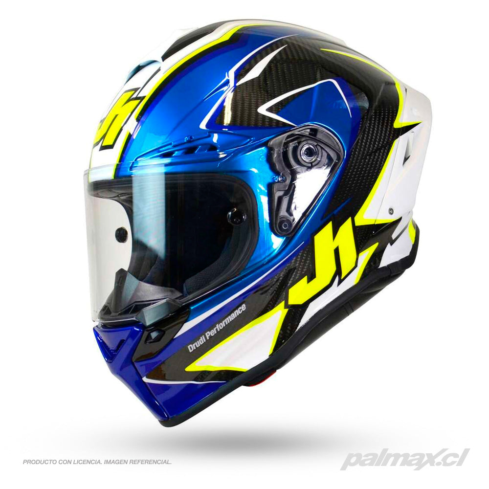 Casco integral de carrera en carbono 3K modelo J-GPR Replica Baldassarri Gloss | Just 1 Racing